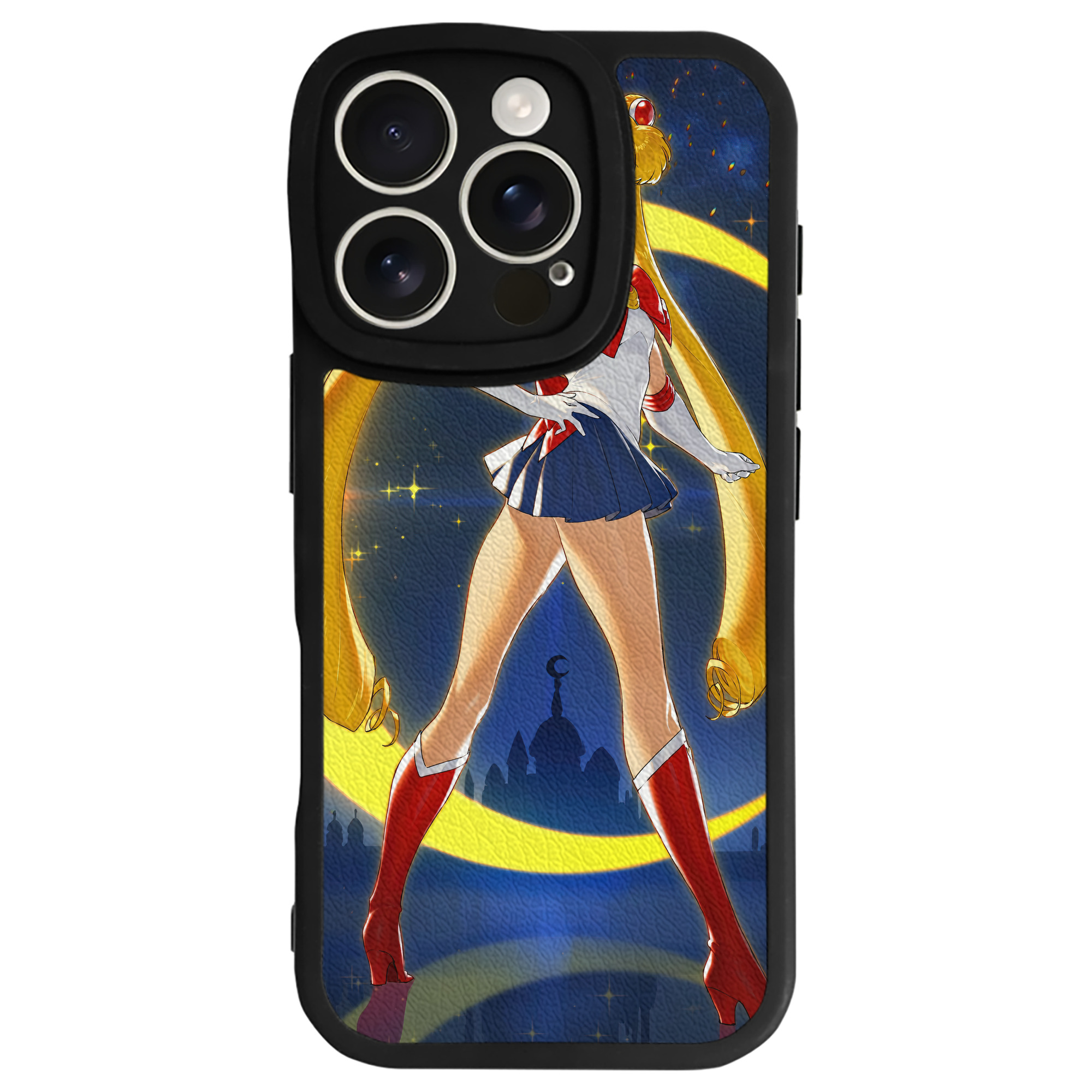 （画像用） 美少女戦士セーラームーン Sailor Moon 【iPhone 16シリーズ対応】シリコンスマホケース（レザー調） 材質：シリコン